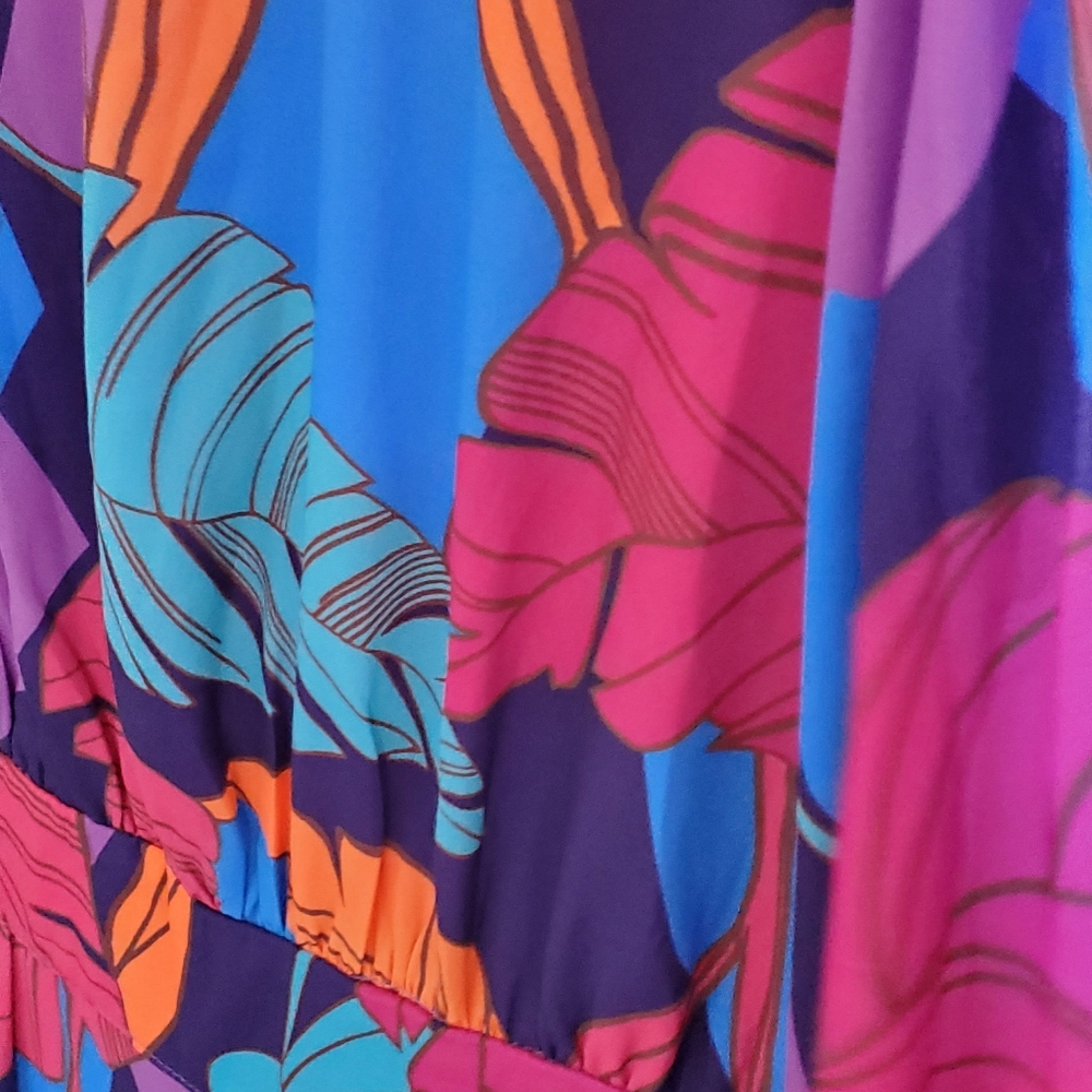 🌿 Flying Tomato Vibrant Leaf Dare To Take The Woven Jumpsuit Tropical Resort - Picture 6 of 7
